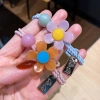 The new Hyuna hair tie features a cute jelly-colored flower hair accessory and a Korean-style girl's hair band and hair band Specification image